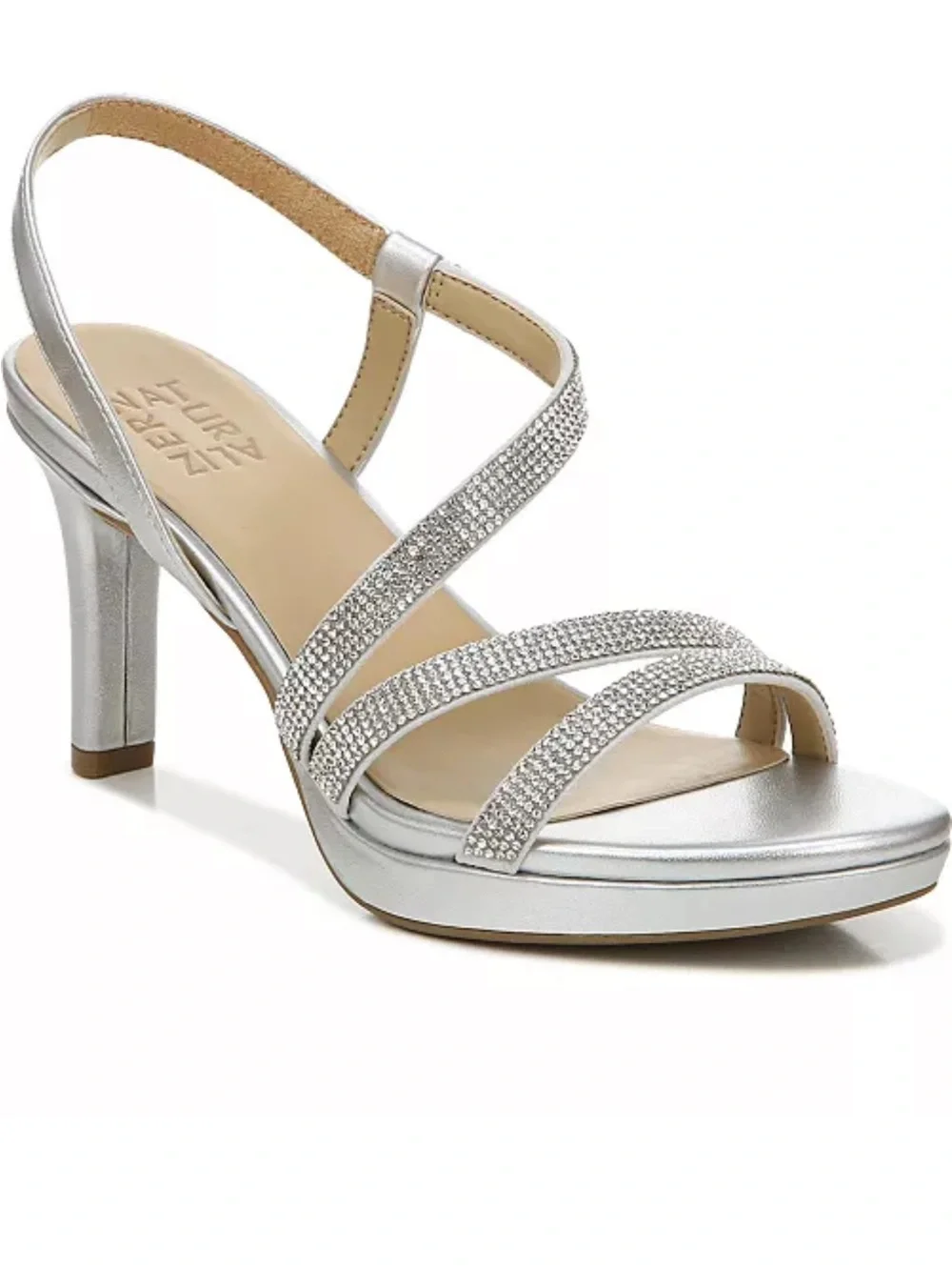 Naturalizer Brenta 2 Strappy Dress Heels Rhinestone Size 10 NEW